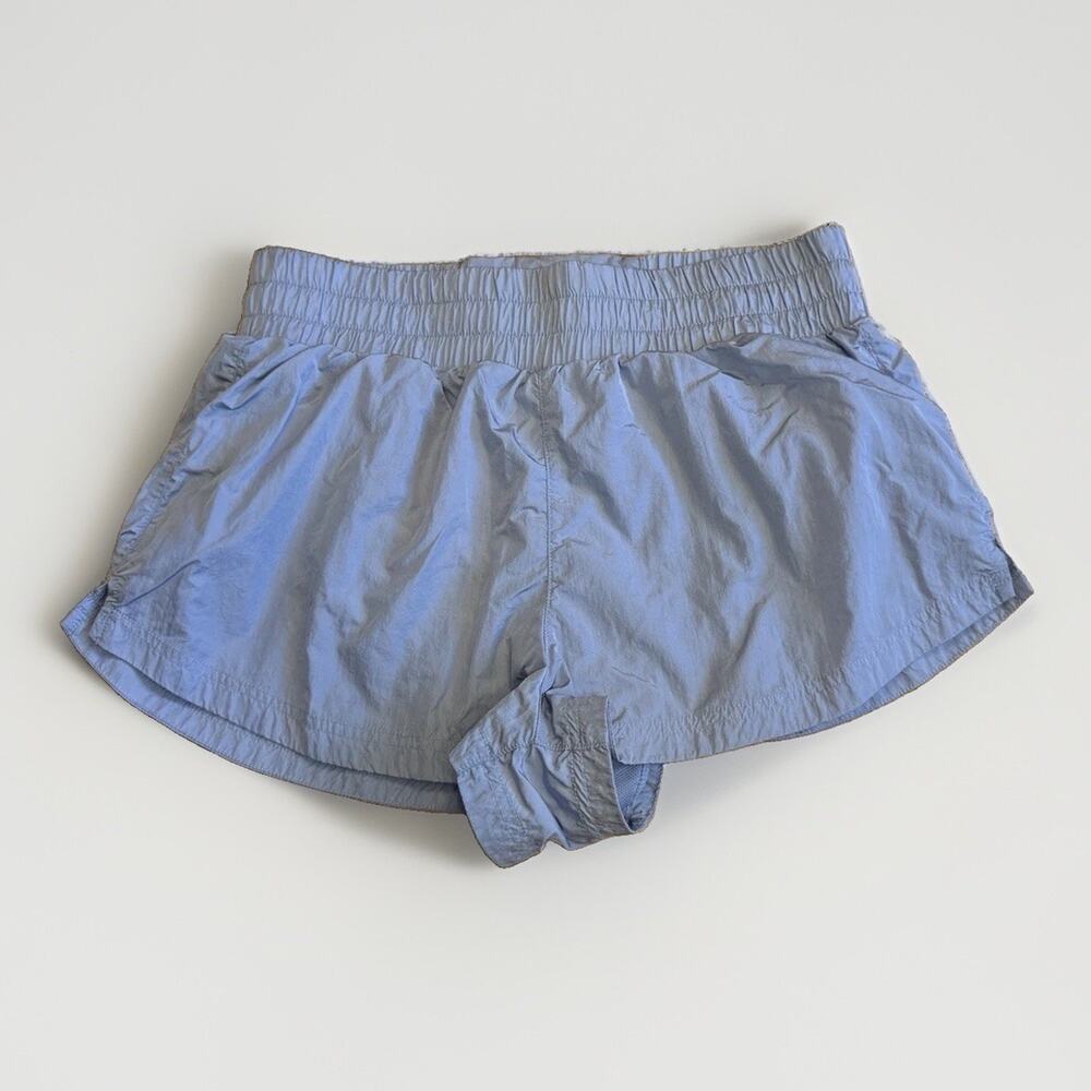 Varley Kallin Running Shorts Light Purple Smocked Waist Athletic Shorts S